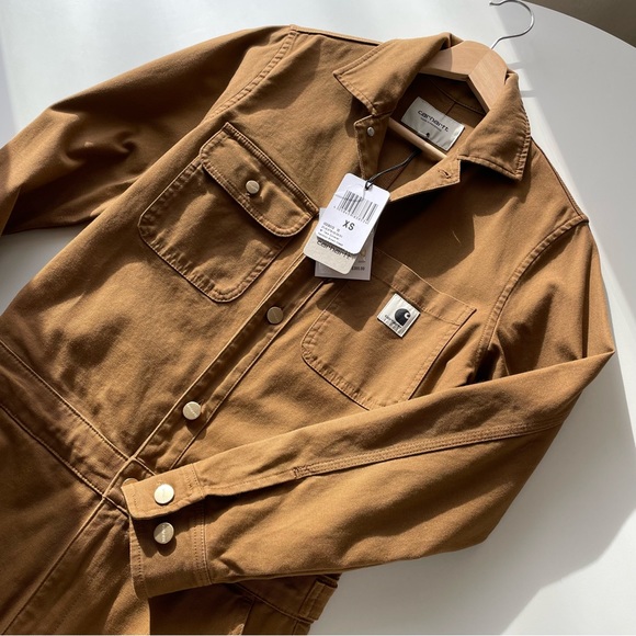 Carhartt WIP Tara Women's Coveralls One-Piece Jumpsuit Boiler Suit Hamilton XS - Picture 12 of 16